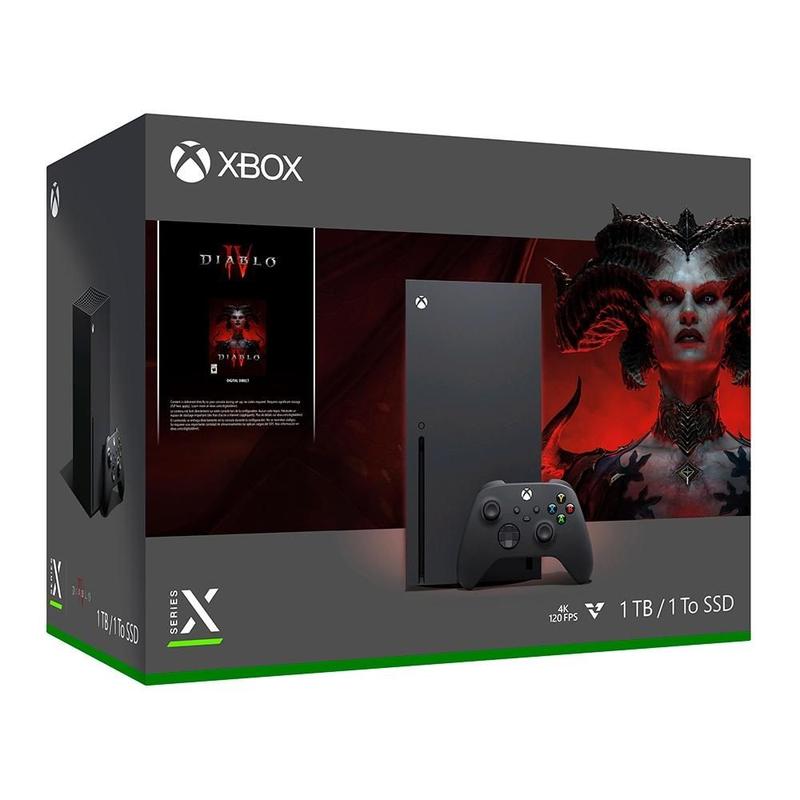 Console Xbox Series X Microsoft Bundle Diablo IV, Preto - RRT